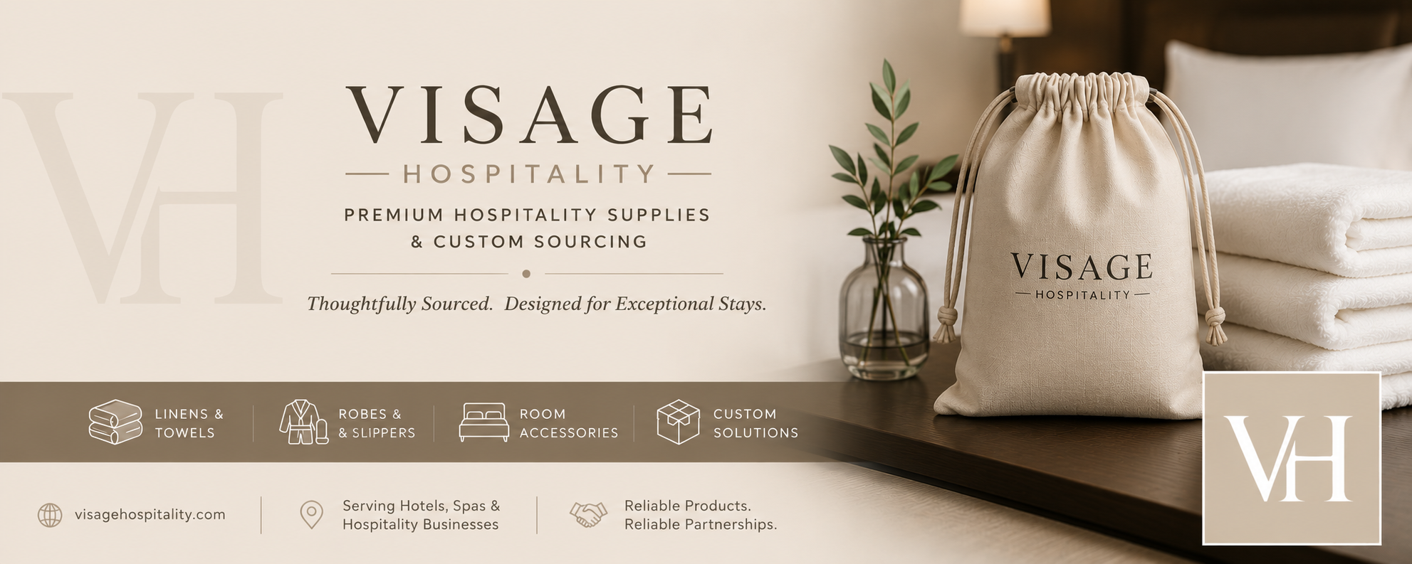 Visage Hospitality premium hospitality supplies and custom sourcing