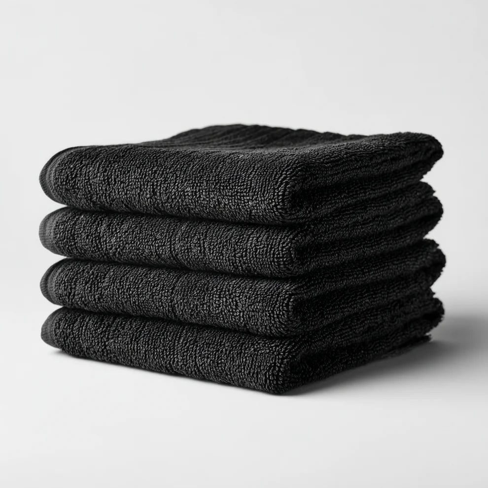 Hand Towel — Black Terry