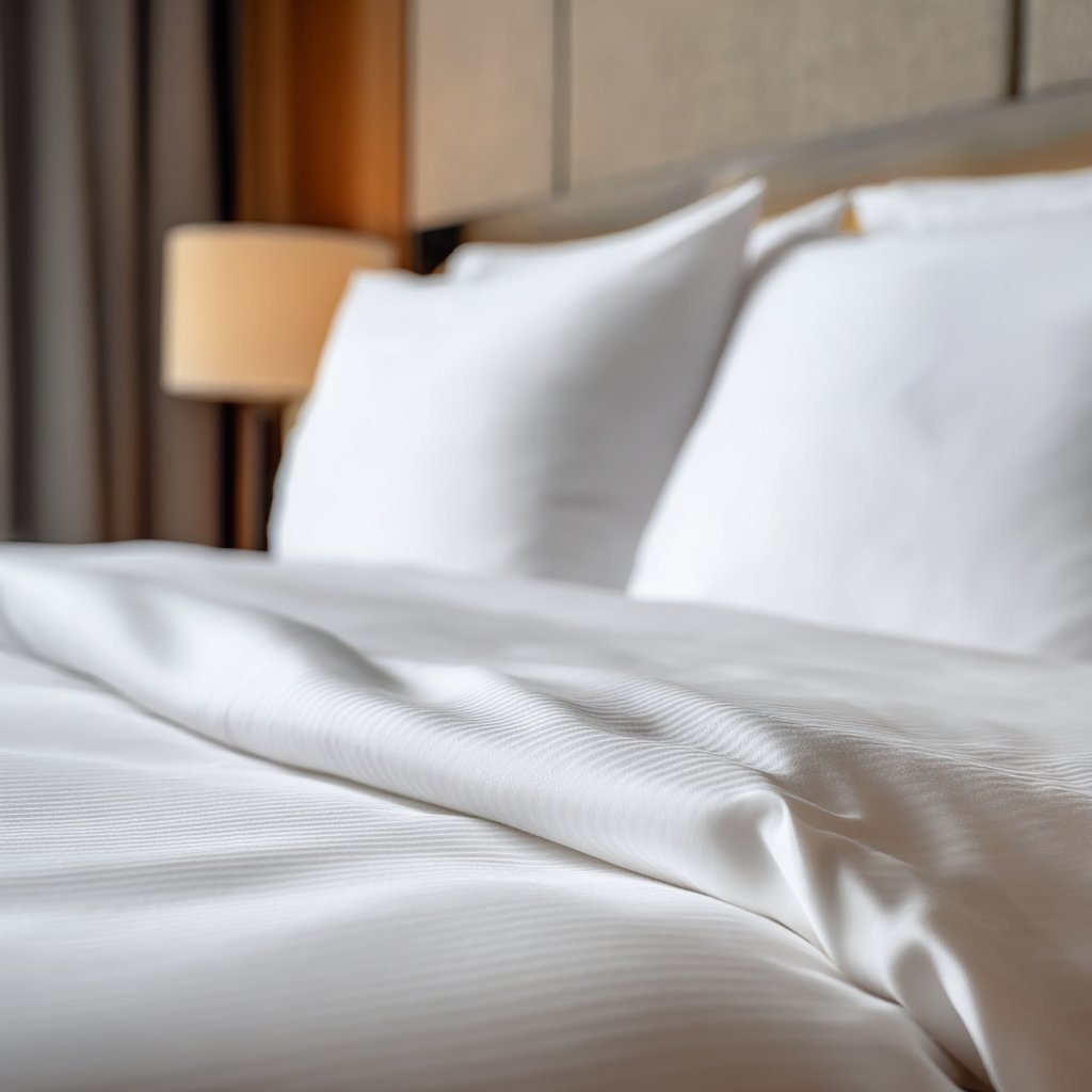 Flat Sheet — Satin Stripe