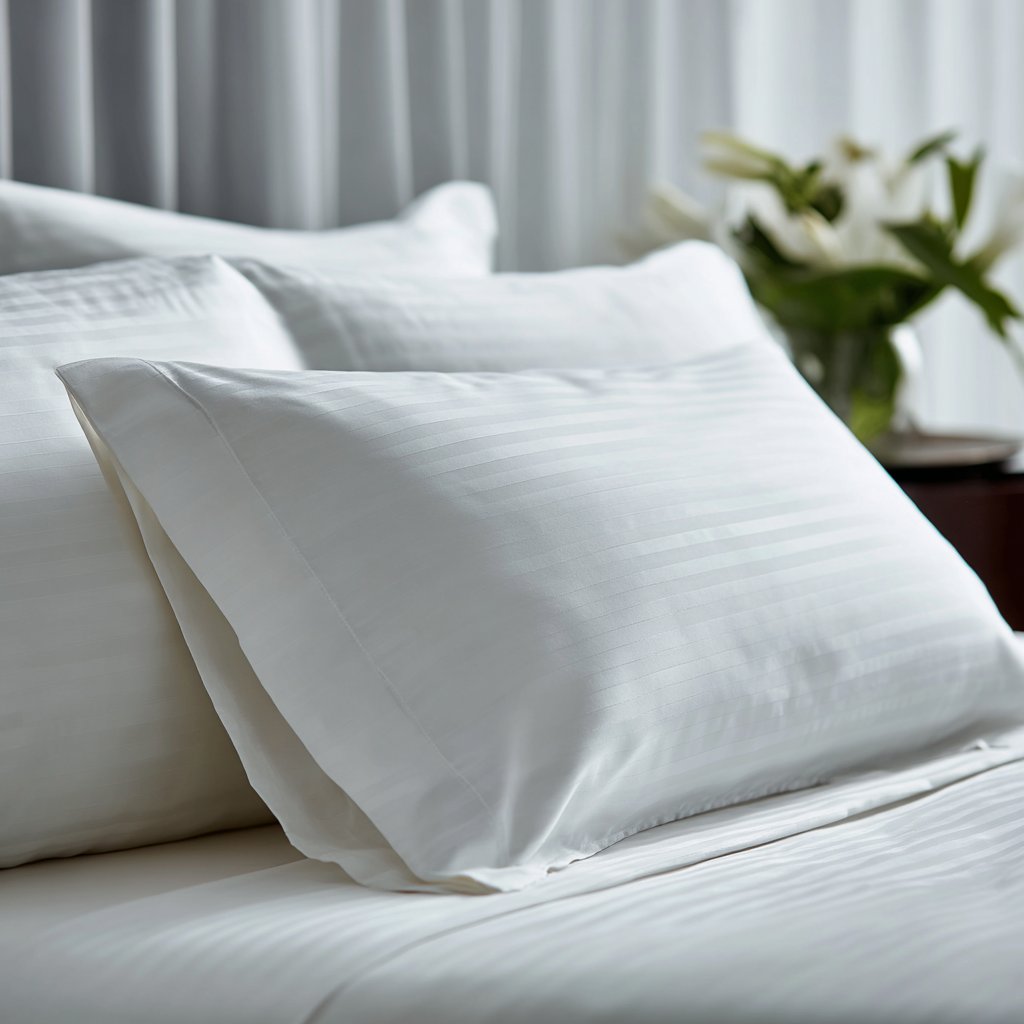 Pillowcase — Satin Stripe, Std